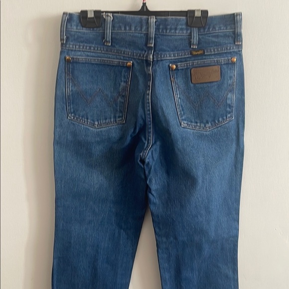 Wrangler Blue Straight Jeans Classic Style western - Picture 1 of 8